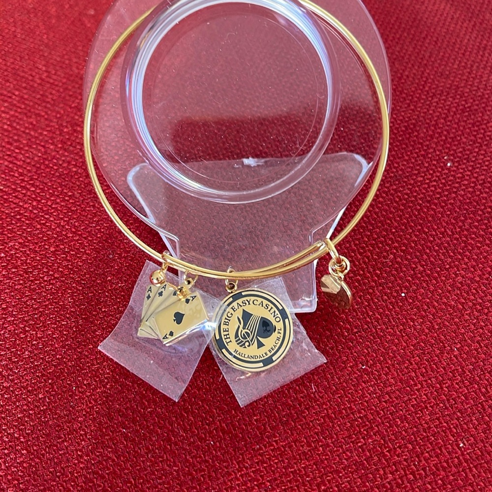 The Big Easy Casino Hallandale Beach Florida Bracelet charms Four Aces & Crystal